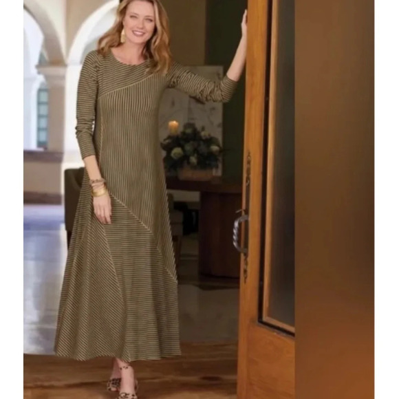 Soft Surroundings - Ryley Striped Maxi Dress - Picture 1 of 10